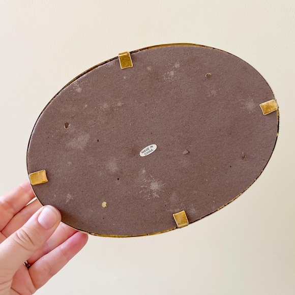 Vintage Small Gold Mirror Vanity Tray - Picture 3 of 3